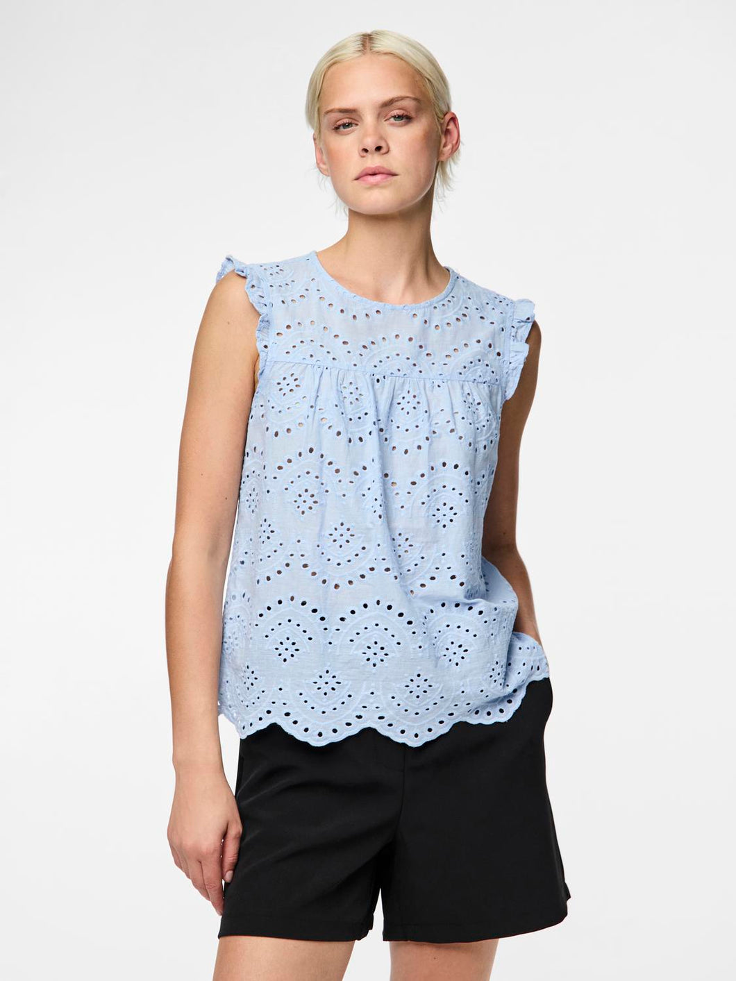 PCVILDE T-Shirts & Tops - Cashmere Blue